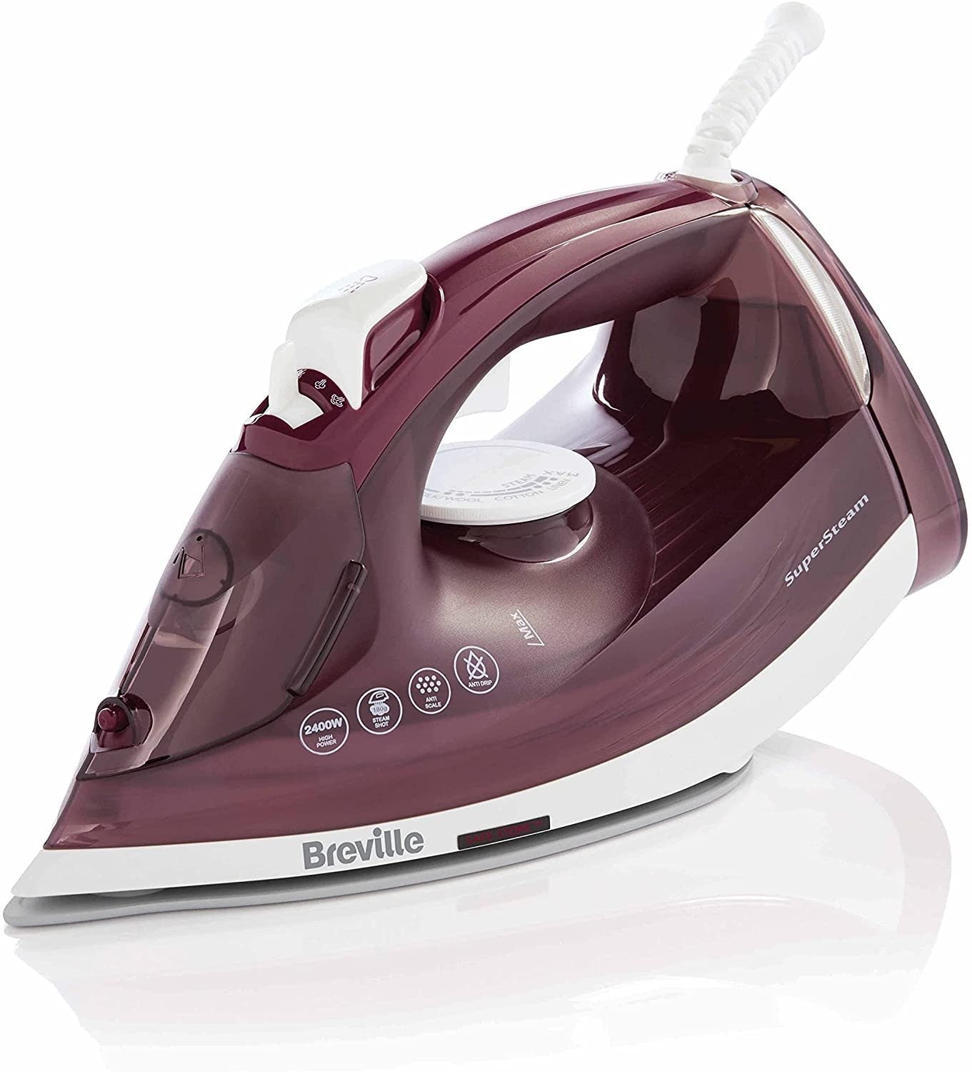 BREVILLE 2400W SUPER STEAM IRON, CERAMIC