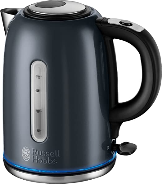 RUSSELL HOBBS 3KW QUIET BOIL JUG KETTLE, GREY