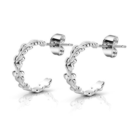 NEWBRIDGE BUTTERCUP FLORAL HOOP EARRINGS