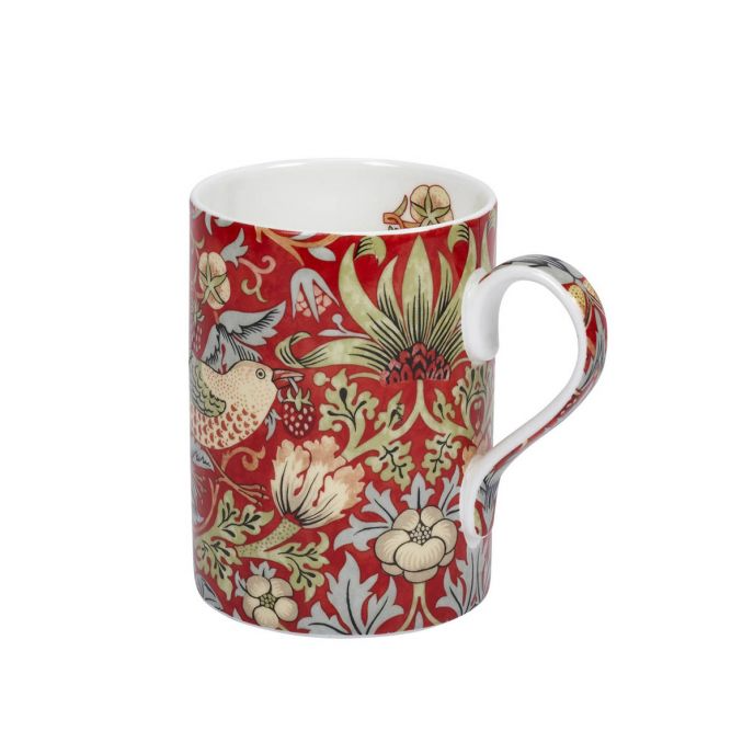 MORRIS & CO STRAWBERRY THIEF MUG - CRIMSON/SLATE