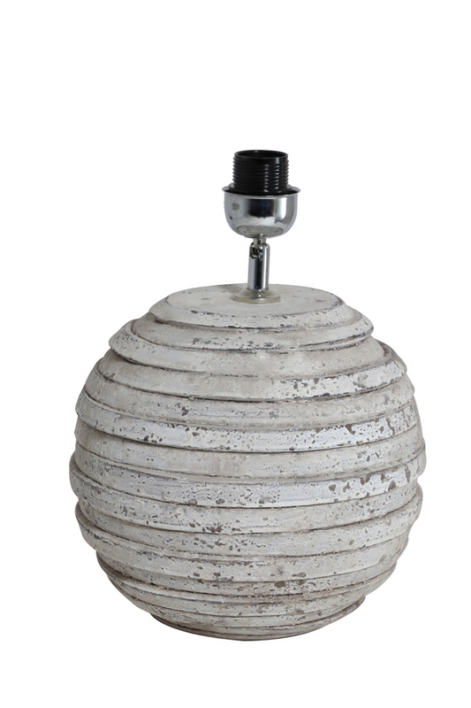 LIGHT & LIVING LAMP BASE 26-32CM AWASA ANTIQUE GREY