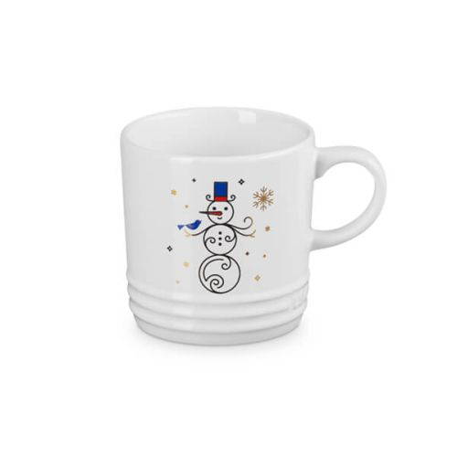 LE CREUSET 350ML NOEL MUG SNOWMAN WHITE