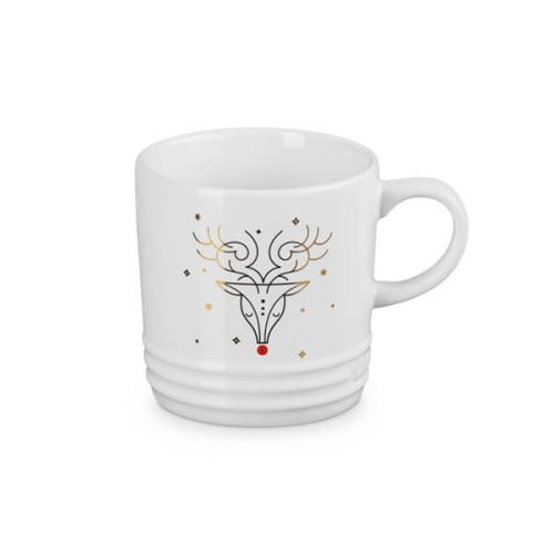 LE CREUSET 350ML NOEL MUG RUDOLPH WHITE