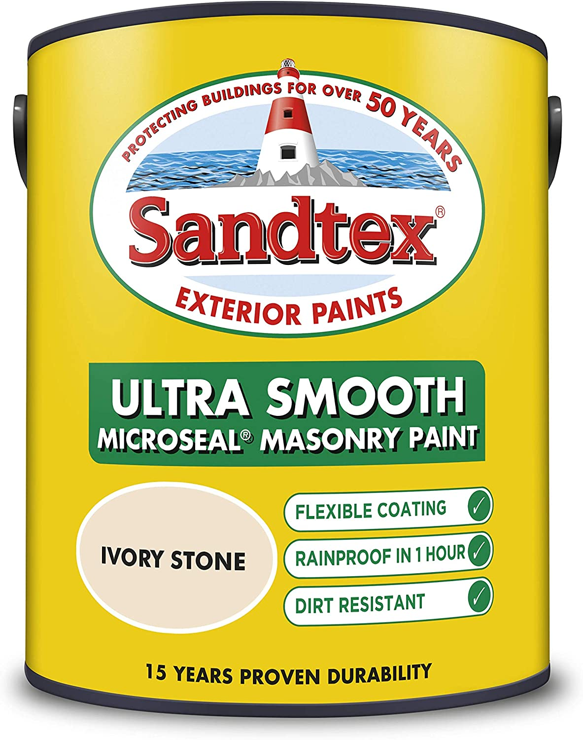 SANDTEX MASONRY PAINT 5L - IVORY STONE