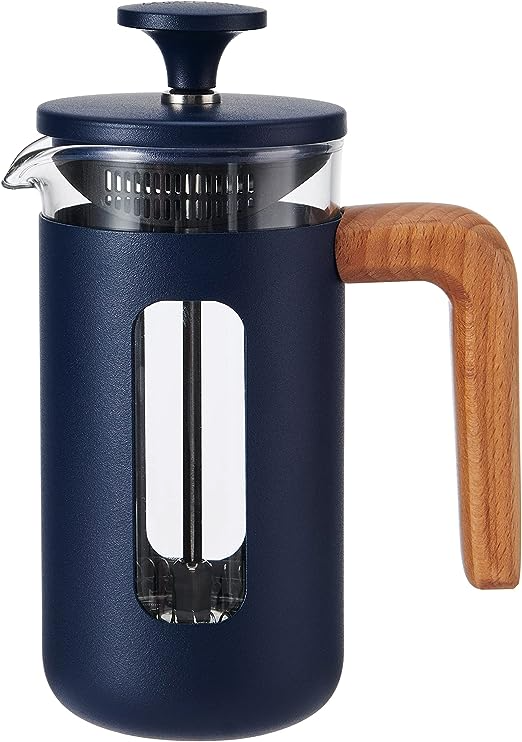 LA CAFETIERE PISA CAFETIERE WOOD HANDLE NAVY 3 CUP