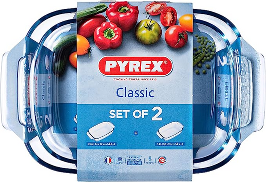 PYREX 2PCE ROASTER SET MED