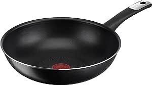 TEFAL-LOTUS HARD TITANIUM WOK PAN 28CM