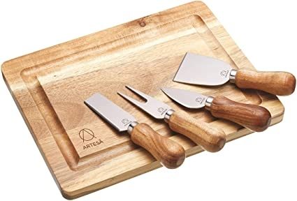 ARTESA WOOD CHEESE BOARD & KNIFE SET