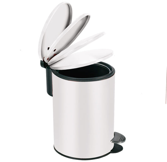 KLEINE WOLKE SILENCE COSMETIC BIN STAINLESS STEEL 3L WHITE