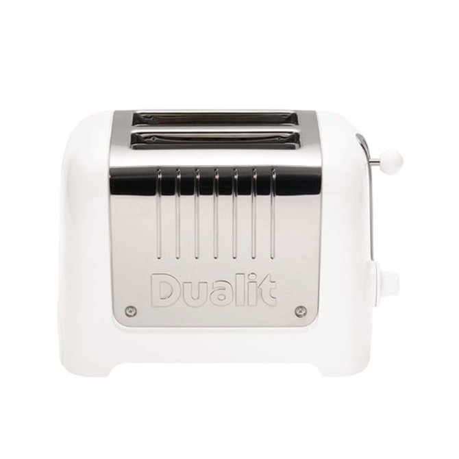 DUALIT 2 SLICE LITE TOASTER, WHITE