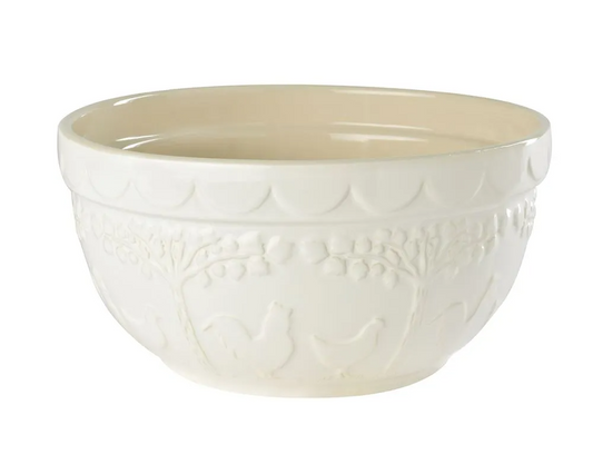 EDDINGTONS THE PANTRY LARGE WHITE CERAMIC BOWL 27x27x13.5CM