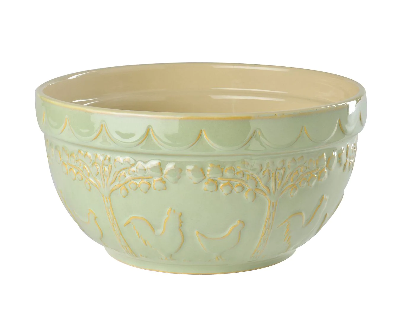 THE PANTRY LARGE SAGE GREEN CERAMIC BOWL