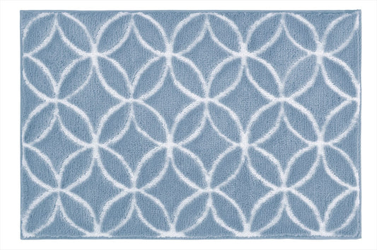 KLEINE WOLKE TWIN BATH RUG AZURE BLUE 60x90CM 100% POLYESTER