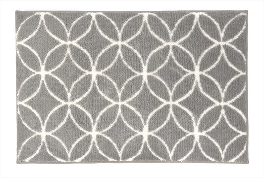 KLEINE WOLKE TWIN BATH RUG MISTY GREY 60x90CM 100% POLYESTER