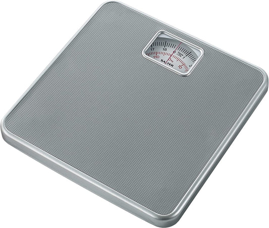 SALTER BATHROOM SCALE MECHANICAL SILVER