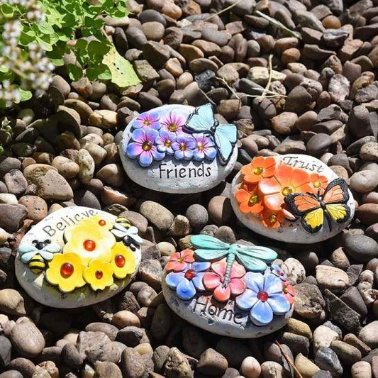 SMART GARDEN PIXIE PEBBLES-HOME, TRUST, BELIEVE, FRIENDS