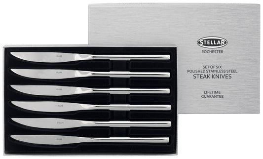 STELLAR ROCHESTER STEAK KNIVES - SET OF 6