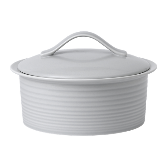 ROYAL DOULTON MAZE CVD CASSEROLE 24CM LIGHT GREY