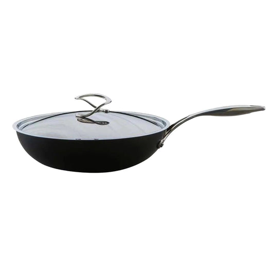 CIRCULON STYLE HARD ANODISED COVERED STIRFRY 30CM