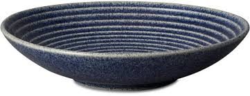 DENBY STUDIO BLUE COBALT MEDIUM RIDGED BOWL