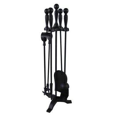 CASTLE LIVING BALL 5 PIECE COMPANION SET BLACK 23"/58CM