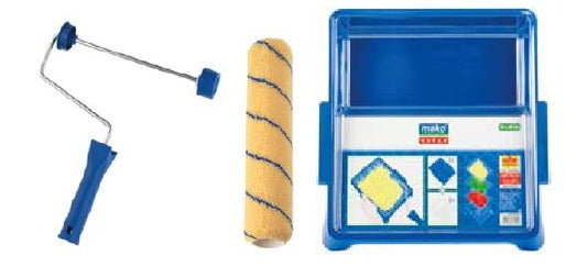 MAKO EMULSION 9" PAINT ROLLER AND TRAY SET