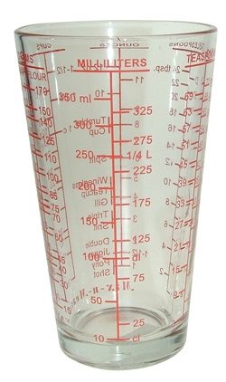 EDDINGTONS MIX N MEASURE GLASS 16OZ