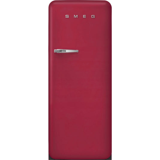 SMEG 60CM RUBY RED 50S STYLE FRIDGE WITH ICEBOX RIGHT HAND HINGE