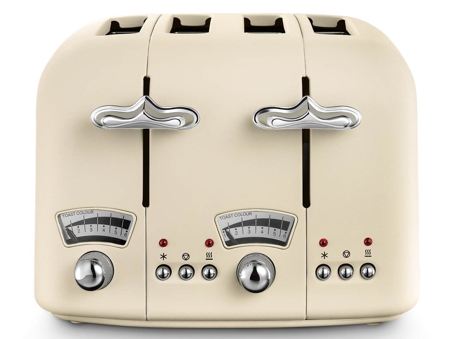 DELONGHI ARGENTO FLORA 4 SLICE TOASTER - BEIGE