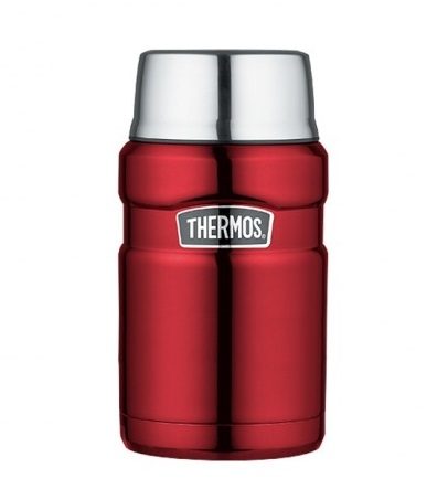 THERMOS STAINLESS STEEL 710ML KING FOOD FLASK - RED