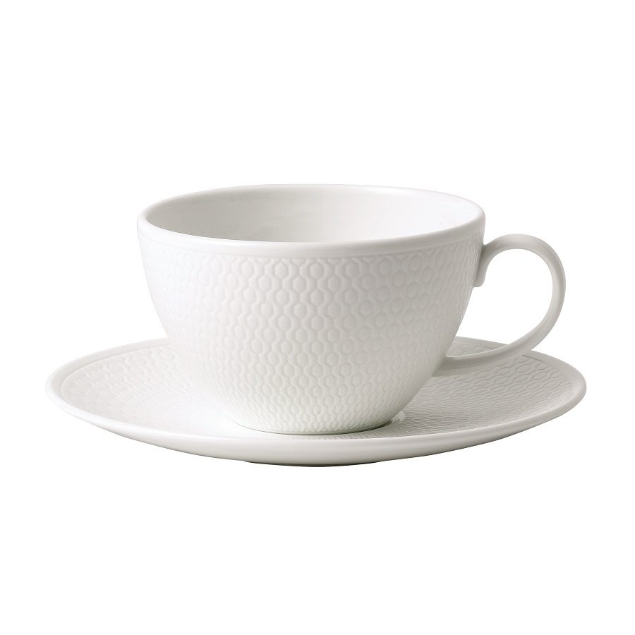 WEDGWOOD GIO TEACUP & SAUCER 260ML