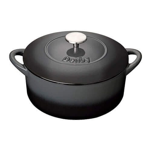 DENBY HALO CAST IRON 24CM ROUND CASSEROLE