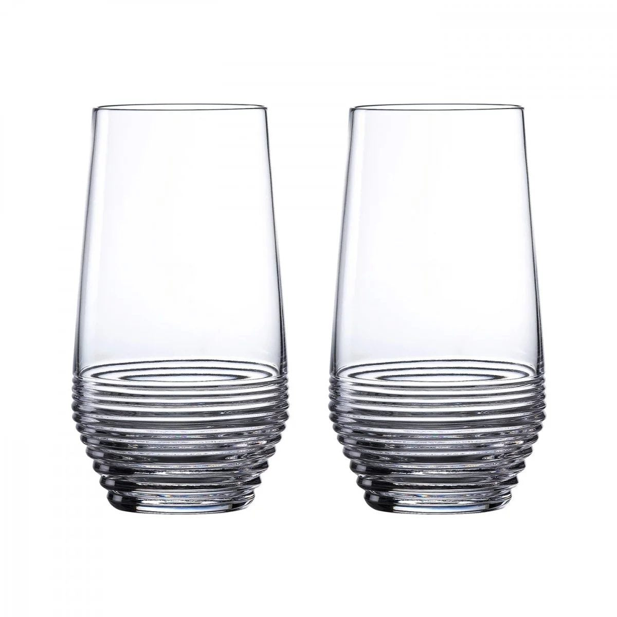 WATERFORD CRYSTAL MIXOLOGY RUM HI BALL PAIR