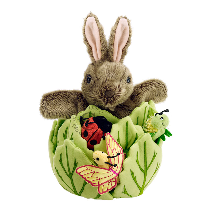 THE PUPPET COMPANY RABBIT IN A LETTUCE (WITH 3 BEASTS)