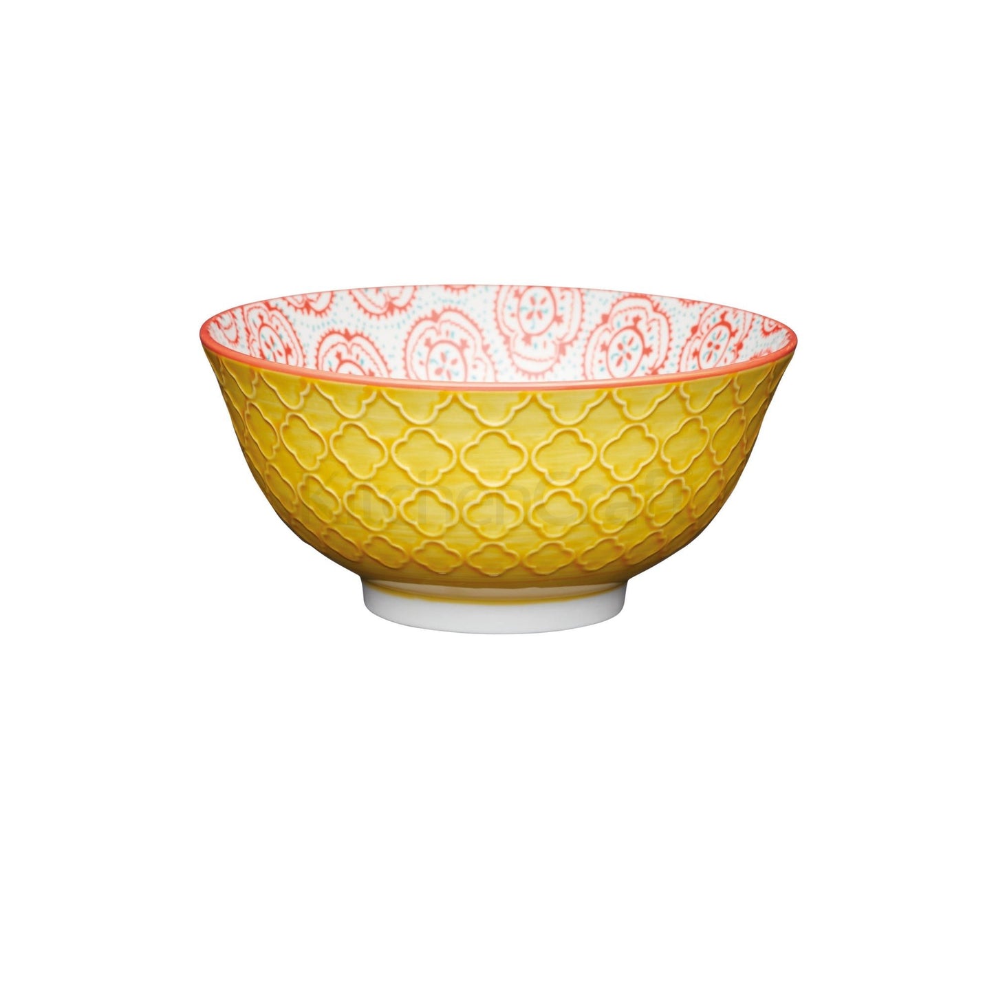 KITCHENCRAFT FLORAL EMBOSS BOWL 15.7CM STONEWARE