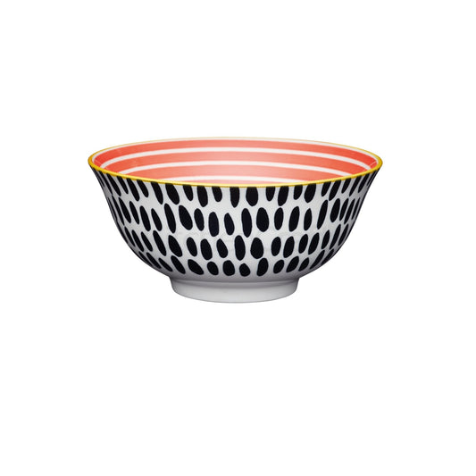 KITCHENCRAFT EMBOSS BOWL 15.7CM STONEWARE