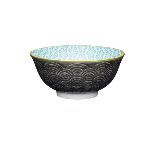 KITCHENCRAFT BRUSH STROKE BOWL 15.7CM STONEWARE