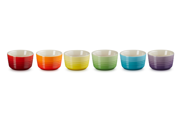 LE CREUSET RAINBOW SET 6 MINI RAMEKENS