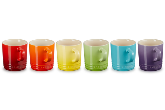 LE CREUSET RAINBOW SET 6 MUGS