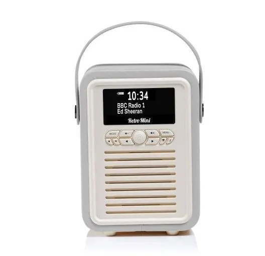 VQ RETRO MINI RADIO - LIGHT GREY