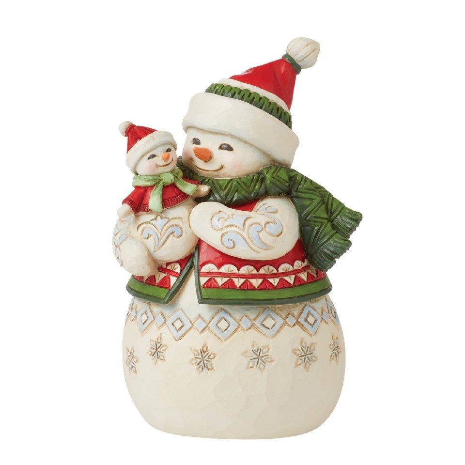 ENESCO SNOWMAN W BABY PINT SIZE