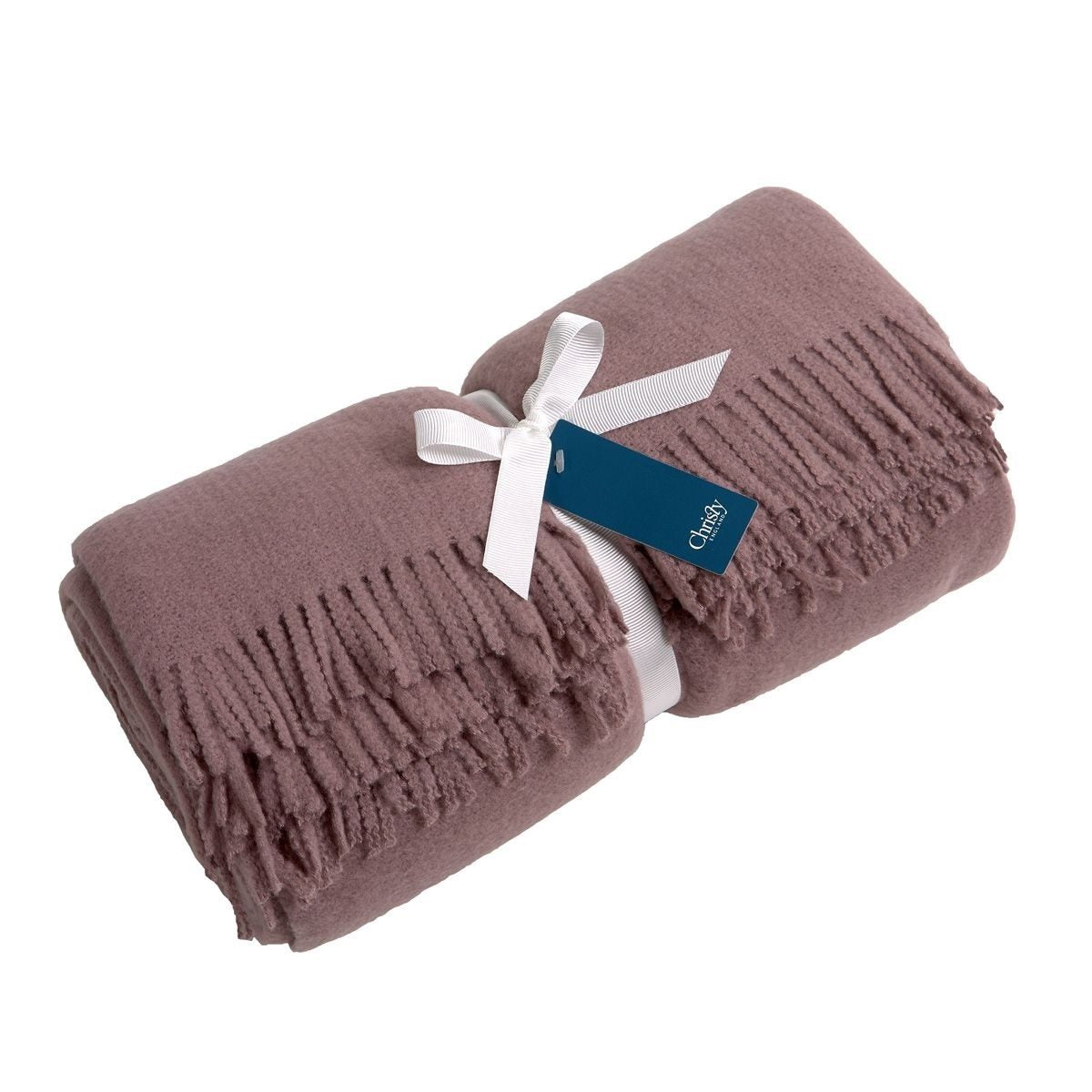 CHRISTY COSY THROW - PLUM