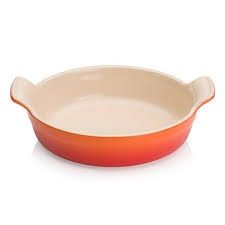 LE CREUSET ROUND BAKING DISH 20 VOLCANIC