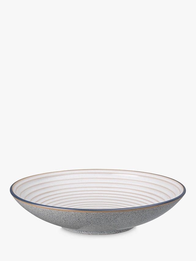 DENBY STUDIO GREY LARGE RIDGED BOWL