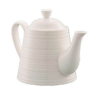 BELLEEK LIVING RIPPLE TEAPOT 400ML