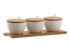 BELLEEK LIVING THREE RIPPLE BOWL SET