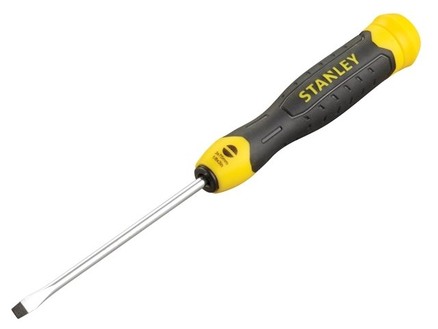 STANLEY CUSHION GRIP 5*100MM FLARED FLARED SCREWDRIVER