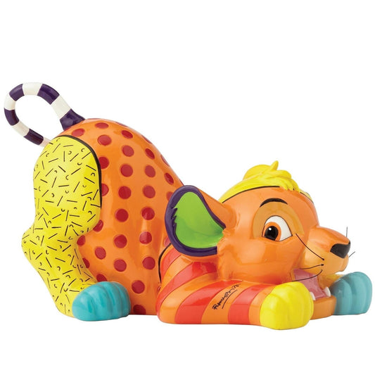 BRITTO STRETCHING SIMBA FIGURINE