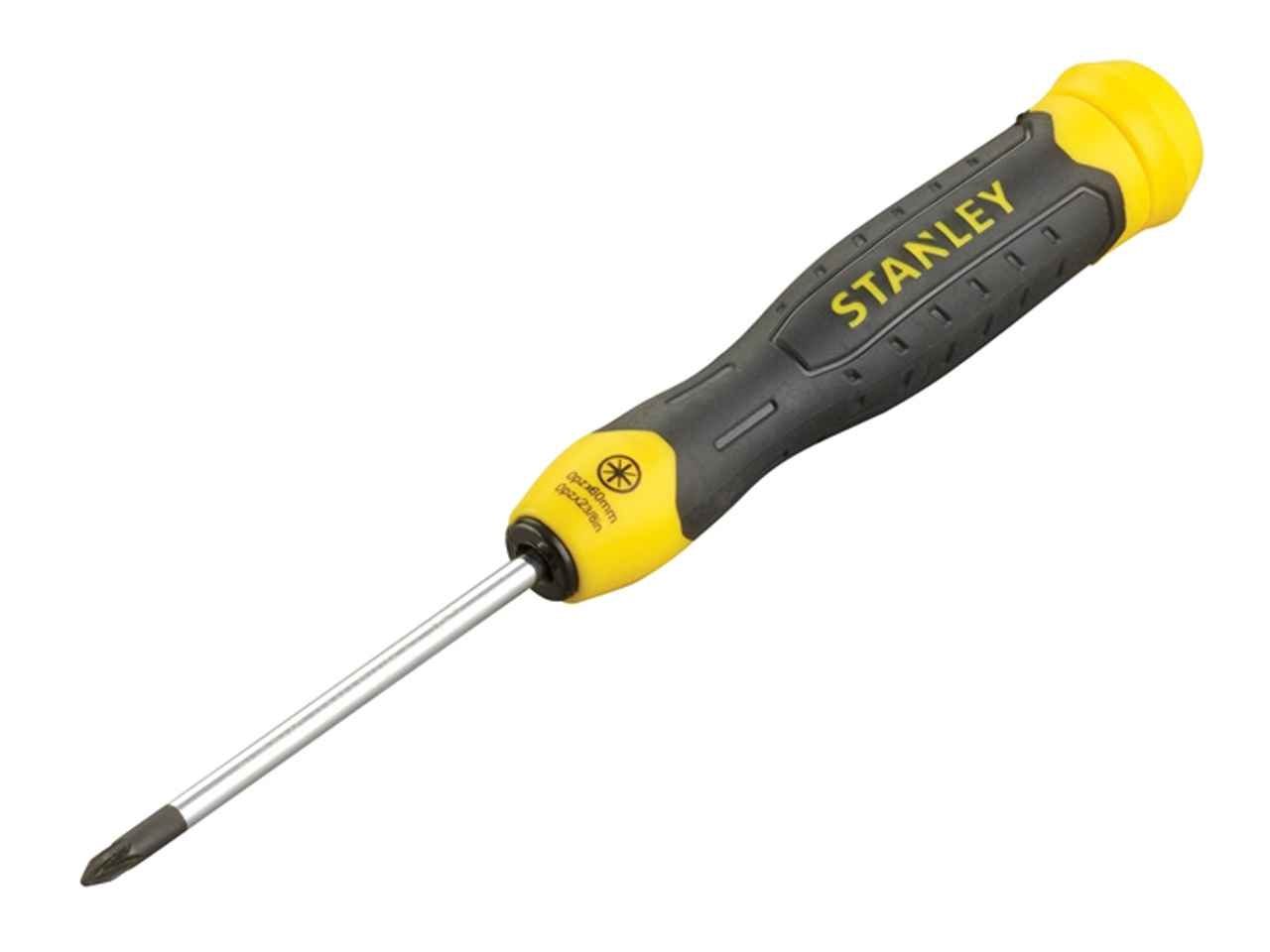 STANLEY CUSHION GRIP SCREWDRIVER POZI 2 X 100MM