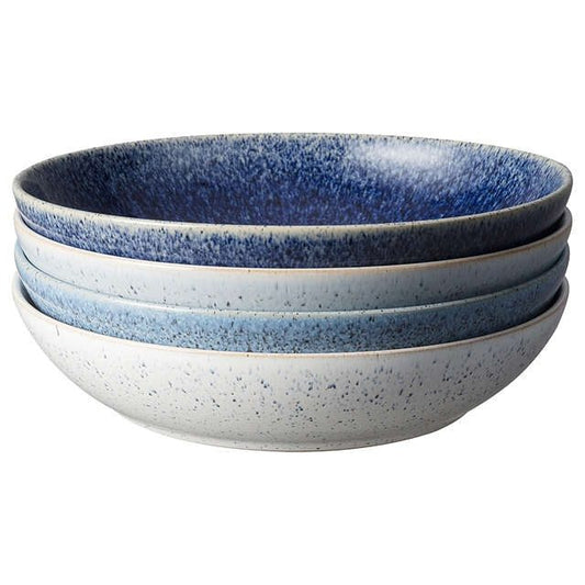 DENBY STUDIO BLUE 4 PIECE PASTA BOWL SET